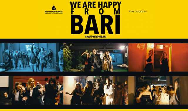 Anche Bari  ''Happy'', in migliaia ballano al ritmo della canzone: video