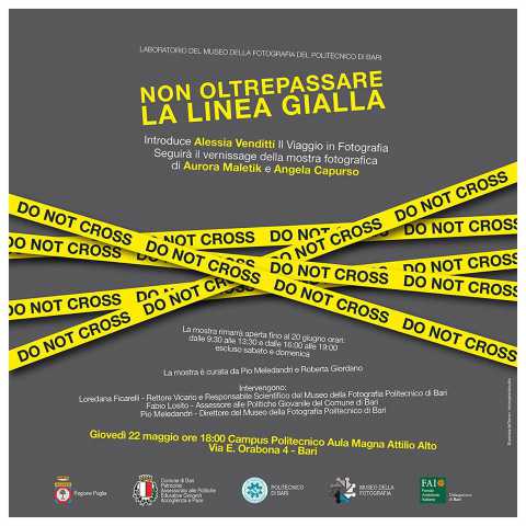 Bari, mostra fotografica ''Non oltrepassare la linea gialla''