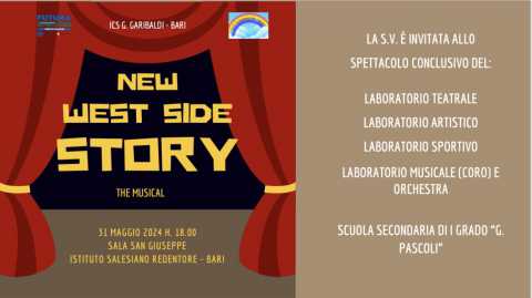 Bari, all'Istituto Salesiano Redentore in scena il musical scolastico ''New West Side Story''